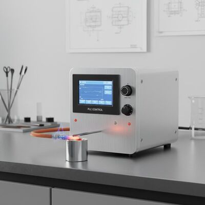 Machine de chauffage par induction petite et portable avec commande PLC conçue pour le chauffage des métaux de précision et la conception spatiale